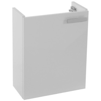 Vanity Cabinet 19 Inch Wall Mount Glossy White Bathroom Vanity Cabinet ACF L423W